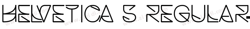 Helvetica S Regular字体转换